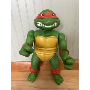 Vintage 1989 Playmates Toy Teenage Mutant Ninja Turtle Raphael Action Figure 15"